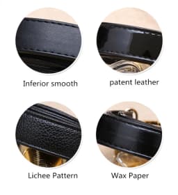 PU Leather balck Shoulder strap handbag bag strap belt DIY accessories handle with clasp 43 cm and 60cm 1pcs/lot