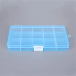 15 Grid Adjustable Transparent 5 Colors Jewelry Storage Box Ring Earring Beads Case Plastic Portable Organizer Box Travel Bins