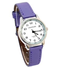 Chaoyada Child Watches Girl Leather Strap Learn Time Kids Watch Students Quartz Wristwatch Casual Fashion Children's Gifts