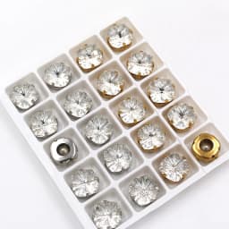 10pcs/Bag 8mm/10mm Fat Square Shape Glass Strass Crystal Sewing Claw Rhinestones Diy Clothing Accessories