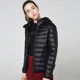 90% Ultra-light Thin Down Jacket Women 2024 Autumn Winter Slim Short Hooded Warm White Duck Down Coat Women Outerwear