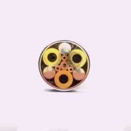 5mm Mosaic Pin Rivets for Knife Handle Screw Decorate 9 Kinds Design Exquisite Style Mosaic Pin Knife Handle Tool Length 9cm