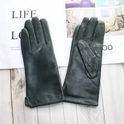 Sheepskin Gloves Women's New Knitted Lining Spring Classic Versatile Multicolor Driving Gloves Leather Autumn