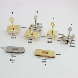 40pcs 5pcs Repair high end lock seat female package lock buckle twist bag hardware accessories platinum bag lock Arch bridge