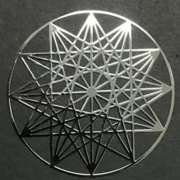 Flower of Life Metal Patch Phone Case Back Sticker Pyramid Model Decoration Sticker