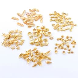 12 Grids/Box Mixed Glitter Metal Nail Art Decoration Starfish Shell Sun Coconut Tree Epoxy Resin Filling Material DIY