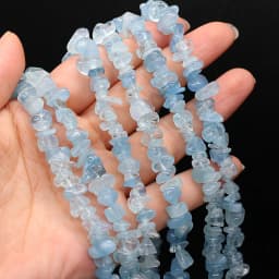 19 Kinds Natural Semi-precious Stone Unshaped Stone Aquamarine 3x5-4x6mm For DIY Necklace Earrings Accessories Gift Length 40cm