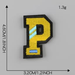 A-Z Letter Patches on Clothes magic paste Patch Military Biker Embroidery Clothing Sticker Applique 26pc Alphabet Diy Logo Brand