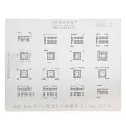 Amaoe BGA Reballing Stencil For Nand Flash EMMC EMCP UFS BGA162 BGA186 BGA254 BGA221 BGA153 BGA169 EMMC2 EMMC3 Plant Net