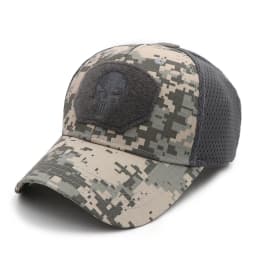 KOEP New Mesh Punisher Baseball Cap Fishing Caps Men Outdoor Camouflage Jungle Hat Hiking Casquette Hats