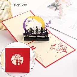 3D Pop Up Love Card Valentines Day Wedding Invitation Anniversary Greeting Cards for Couples Wife Husband Gift With Envelopes