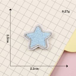 Self-adhesive Cartoon Bow Star Embroidery Iron-on Patches for clothing Sew Iron on Clothes Shoes phone case fabric Sticker DIY