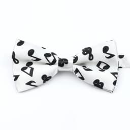 Men's Music Theme Bow Ties Polyester Parent-Child Bowtie Set Piano Stave Guitar Star Pattern Mens Party Prom Cravat Accessory