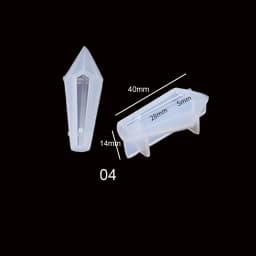 Quartz Shard Silicone Mold Crystal Point Mould Epoxy Resin Pendant UV Resin Craft Supplies UV Resin Epoxy Mold DIY Jewelry 1PC