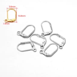 20-50pcs Gold Stainless Steel Hypoallergenic Earring Hooks Fish Earwire Earrings Clasps Earring Wires For Jewelry Maki