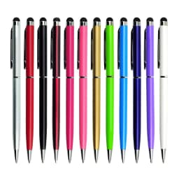 10pcs/set Universal 2 in 1 Metal Stylus Pens with Ballpoint Pens ручки Touch Screen Pen for All Capacitive Screen Dropshipping