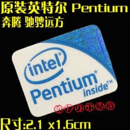 DIY Applicable Computer Decorative Stickers Inside Gold Silver Pentium Xeon Celeron Cpu Tags