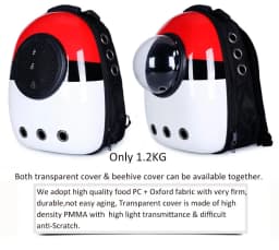 Space Capsule for Pet Astronaut Bubble Transport Dog Travel Windproof Breathable Carrying Pet Backpack Cat Carrier