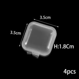 Transparent Plastic Storage Jewelry Box Compartment Adjustable Container For Beads Earring Box For Jewelry Rectangle Box Case