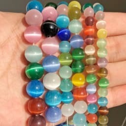 Natural Stone Beads 4-12mm Lava Rose Quartz Tiger Eye Turquoise Labradorite Round Beads for Jewelry Making Diy Bracelet 15inch