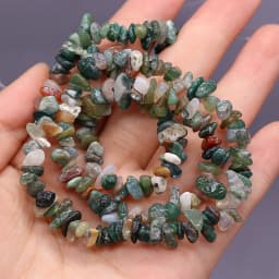 Natural Stone Beads Irregular Lapis Lazuli Fluorite Freeform Chip Gravel Bead for Jewelry Making Necklace Bracelet for Women