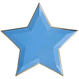 8pcs Colorful Gold Foil Star Disposable Tableware Kids Birthday Favors Decoration Paper Plates Wedding Birthday Party Supplies