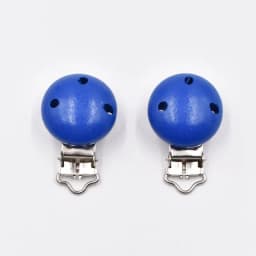10PCs Baby Teether Clip Pacifier Chain Wood Blanks Pacifier Baby Teething Bracelet Bead Clip Diy Wooden Clips Accessories