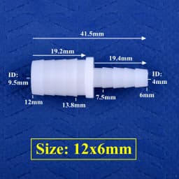 5~200pcs 4~12mm To 2.4~9mm PE Plastic Pagoda Reducing Direct Connector Aquarium Tank Air Pump Adapter Irrigation Pipe Hose Joint