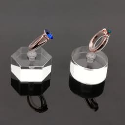 New Creativity Clear Acrylic Ring Display Stand Jewelry Showcase Ring Organizer Holder Jewellery Stands Cases Photography Props