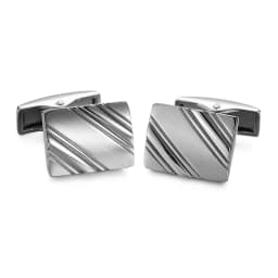 High quality metal Cufflinks Hand carved laser smooth Cuff-links Golden Silvery Black cuff button  Successful men's jewelry gift