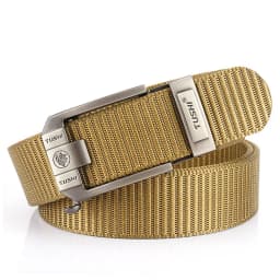 HSSEE New Casual Belt for Men 3mm Tight Nylon Tactical Outdoor Belt Metal Automatic Buckle Jeans Waistband Girdle Male Gift