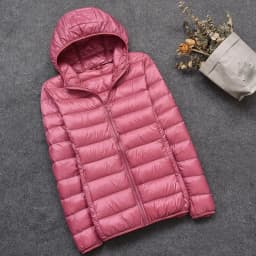 Winter Women 90% Ultra Light Down Jacket White Duck Down Hooded Jacket Long Sleeve Warm Coat Parka Female Solid Portable Outwear