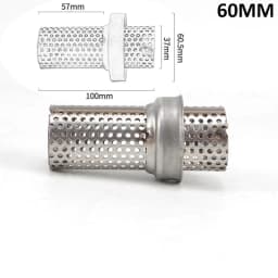 51mm 60mm Universal DB Killer Catalyst Slip On Motorcycle Silencer Noise Sound Exhaust Moto Escape Muffler