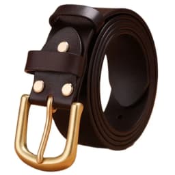 Camel vegetable tanned belt solid brass buckle high quality mens belts luxury full grain genuine leather jeans cowboy 140 130cm