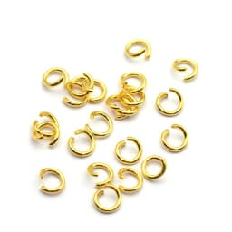 100pcs Stainless Steel Open Jump Rings Round 0.8mm Thick Connector Rings for DJY Necklace Bracelet Jewelry Making
