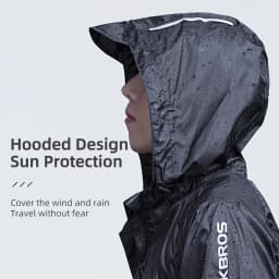 ROCKBROS Cycling Waterproof Jacket Men Breathable Reflective Hooded Raincoat Waterproof Outdoor Sport Windbreaker European Size