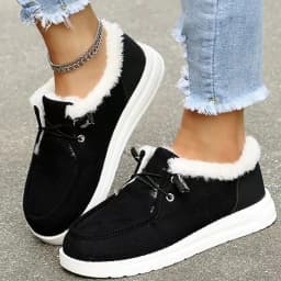 Dude Shoes Women Wendy Comfortable Flat Slip On Mujer Zapatillas Winter Warm Plush Vulcanize Sneaker Fur Mocassin Loafers Female