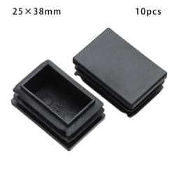 10Pcs Square Plastic Black Blanking End Cap Tube Pipe Insert Plug Bung 10x20~500x100mm Living Room Furniture Bed Frame