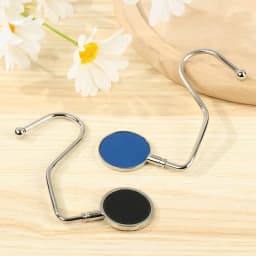 1Pcs Portable Crystal Bag Purse Hook Handbag Hanger Table Hook Durable Metal Desk Hanger Hooks Bag Organizer Accessories