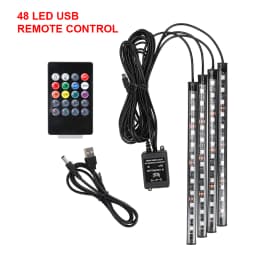 Universal Car RGB Ambient Lights LED Strips Interior Lamps 8 Colors Decorative Off Road 4x4 SUV Automobile Accessories Smart 12V