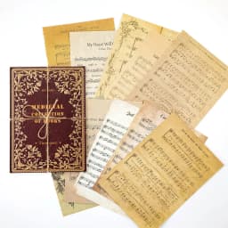10pcs/pack Large Size Medieval Vintage material Paper Dairy DIY Scrapbooking Album Decoration Paper Office Supplies