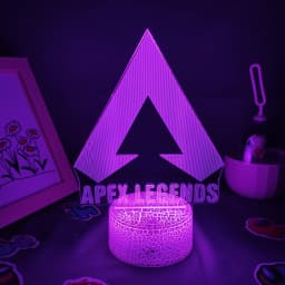Apex Legends Logo 3D LED RGB Night Lights Cool Gift for Friend Lovely Lava Lamp Bedroom Bedside Game room Table Desk Mark Decor