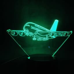 Plane 3D Lamp Illusion Night Light for Bedroom Decoration Table Lamp Gift Toys for Kids Birthday Party Boy Christmas Present