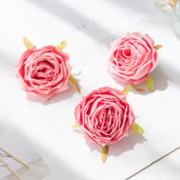5 Pcs Artificial Roses Head Valentine Decora Home Room Wedding Wreath Bridal Accessories Clearance Garland Material Fake Flowers