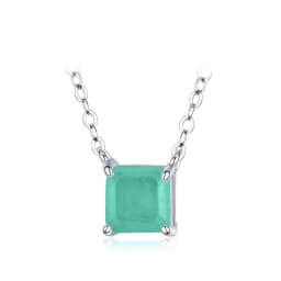 Modian Real 925 Sterling Silver Classic Charm Tourmaline Chain Necklace For Women Wedding Jewelry With Box Pendant Neckalces