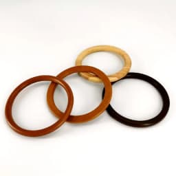 Wooden Round Arm-in-arm Handle Eco-friendly Bag Accessory Handle Unique Design Handcrafted Fashion DIY Braided bag Accessories