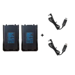 BAOFENG Walkie Talkie Original Battery Compatible with UV-S9/UV-5R Pro/BF-UVB3 Plus/UV-S9 Plus/UV-5R Max/UV-10R Two Way Radio