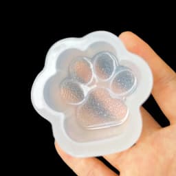 Mirror Diamond Cat Claw Epoxy Silicone Mold Crystal Cat Claw Key Chain Pendant Jewelry Casting Making Mould For Resin