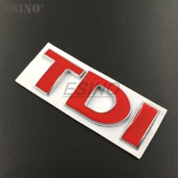 3D TDI Turbo Direct Injection Car Trunk Zinc Alloy Emblem Rear Body Tailgate Accessories Adhesive Styling Badge For Volkawagen