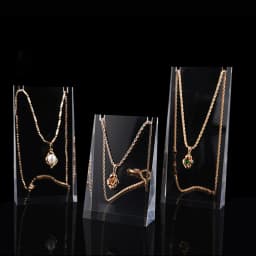 New Style Earrings Necklace Pendant Solid Acrylic Clear Chain Jewelry Display Stand Storage Racks Organizer Holder Showcase